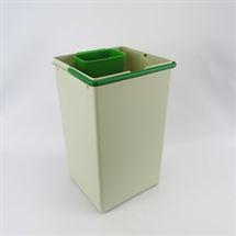 Lux affaldsspand 14 liter med lille grøn Eico spand - kan tilkøbes