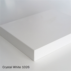 Bordplade - Crystal White 1026