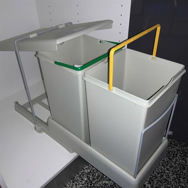 Affaldssystem LUX 2x10,5L spande - GRATIS POSER 