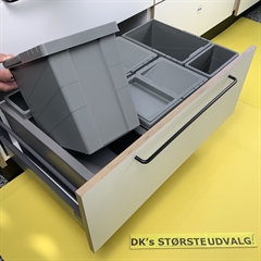 SEKSTET affaldssystem til 80 cm skab 4x11L+2x3L 