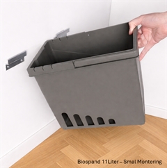 Biospand-11liter-smal-montering-Quartet-passer-til-Bygselv-Affaldssystemer