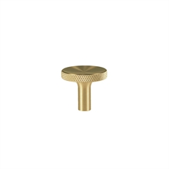 Søllerød knopgreb børstet messing uden lak med diamond cut 25mm