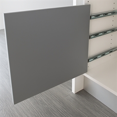 Udtræksplade Grå - Til affaldssortering - Bys Selv affaldssystem