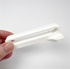 Glideskinne til Tandem højskabsudtræk - 2 stk. hvide