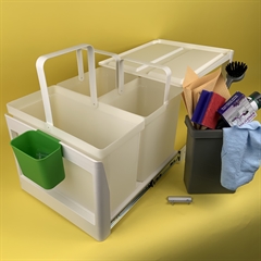 Affaldssortering Eico 3SK med 3 spande på 16+2x10 liter.