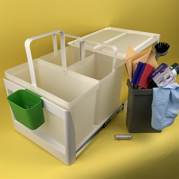 Affaldssortering Eico 3SK med 3 spande på 16+2x10 liter.