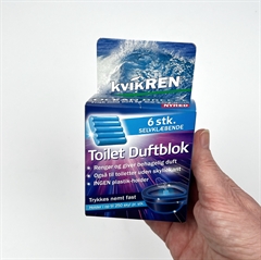 Toilet duftblok - 6 stk. selvklæbende