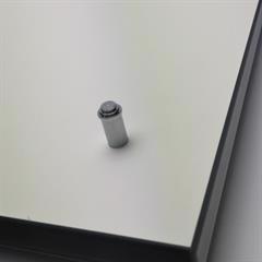 Micro knopgreb / knage i krom 9 mm