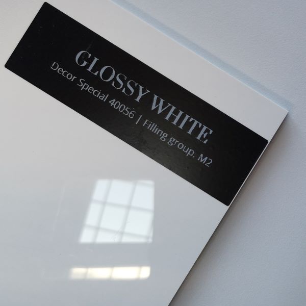 3. Glossy white