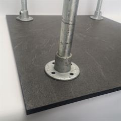 Reduct bordben i stål 401-900 mm - efter dit højdemål - 1 stk