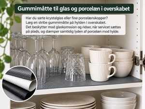 Rest af gummimåtte til overskabet 