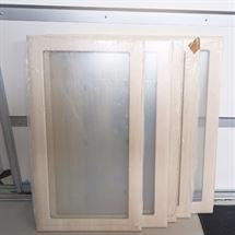 1 sæt lys møbelfolieret vitrinelåge 