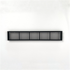 Ventilationsrist Udluftningsrist til indbygning 500x86 mm Sort
