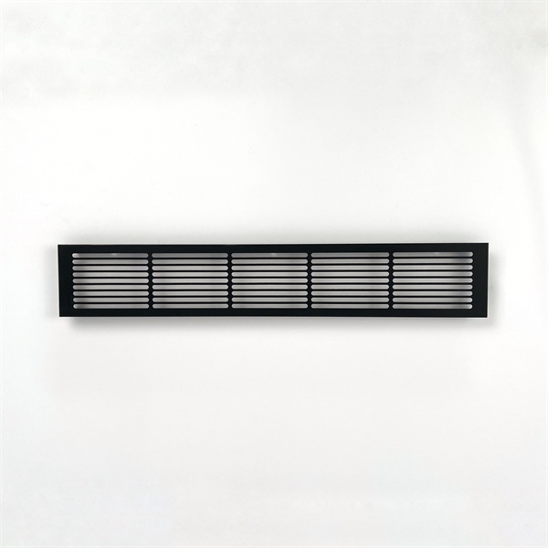 Ventilationsrist Udluftningsrist til indbygning 500x86 mm Sort
