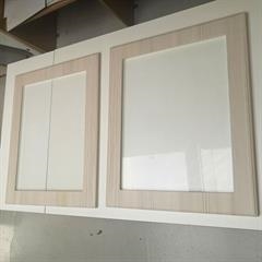 Vitrinelåger ask 2 stk. 