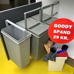 AffaldsSystem "Individuel" med 3 spande 38L (14+14+10L) Gratis GoodySpand