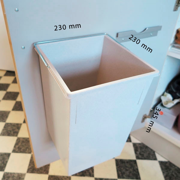 Hailo affaldsspand 15 ltr ophængsbeslag Soveværelse sommerhus