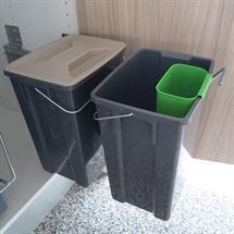 Pelly affaldssystem med lille grøn Eico spand - kan tilkøbes
