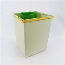 Lux affaldsspand med lille grøn Eico spand - kan tilkøbes 