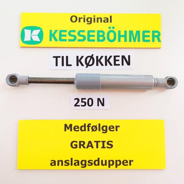 Kesseböhmer gasdæmper til køkken 250 N Gratis Anslagsdupper medfølger.