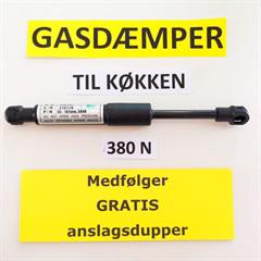  SuperLifter Gasdæmper 380N <br>Gratis Anslagsdupper medfølger.