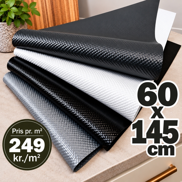 Gummimåtte til skuffe og skab - Rulle á 60 cm x 145 cm. - Gummimåtter - Overskabe - Indretning - Køkken