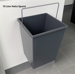 Affaldsspand - HAILO-15L-med-ophængsbeslag-bred-montering