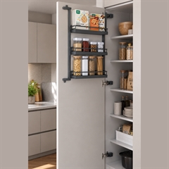 Kesseböhmer Tandem Side Dørramme Antrazit Style - lav model - inkl. 3 kurve