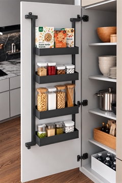 Kesseböhmer Tandem Side Dørramme Antrazit Pure - lav model - inkl. 4 kurve