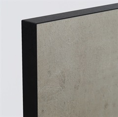 Hanstvig køkkenlåger efter dine mål - beton microlaminat med sort kant
