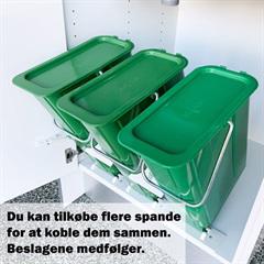 Affaldssortering retro grøn